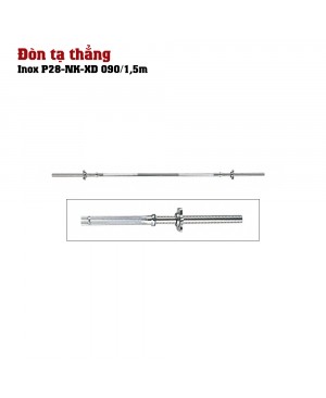 Đòn tạ thẳng Inox P28-XD090-150 (150cm)